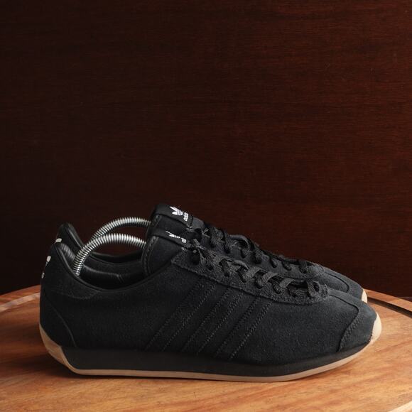 Adidas x Khaite Sneakers Mens SZ 10 Country OG Black Gum Athleisure Suede Shoes